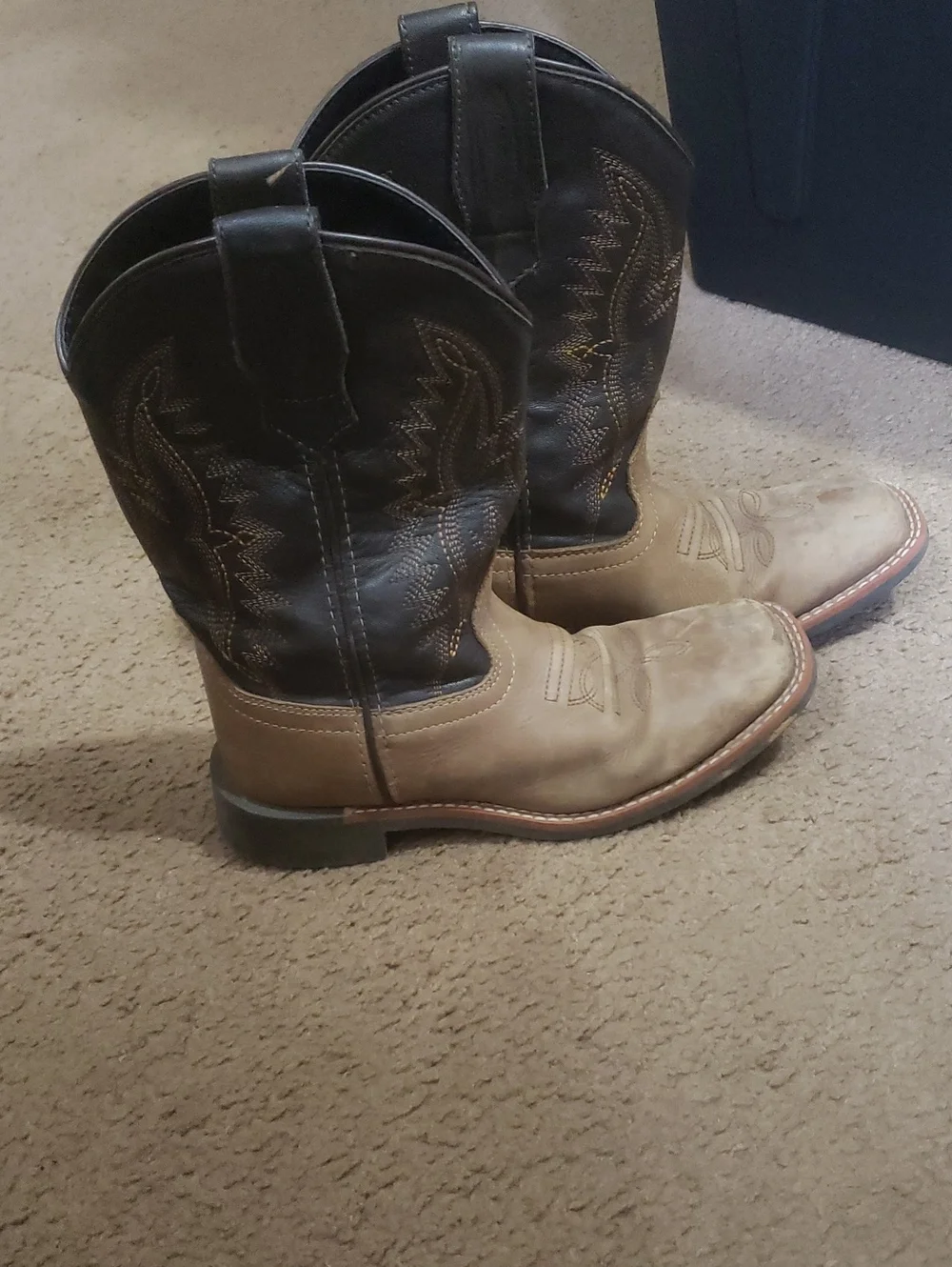 J.B. Dillon Black Leather Boot Interior Label